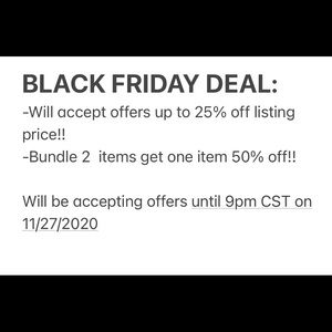 BLACK FRIDAY CLOSET SALE!!